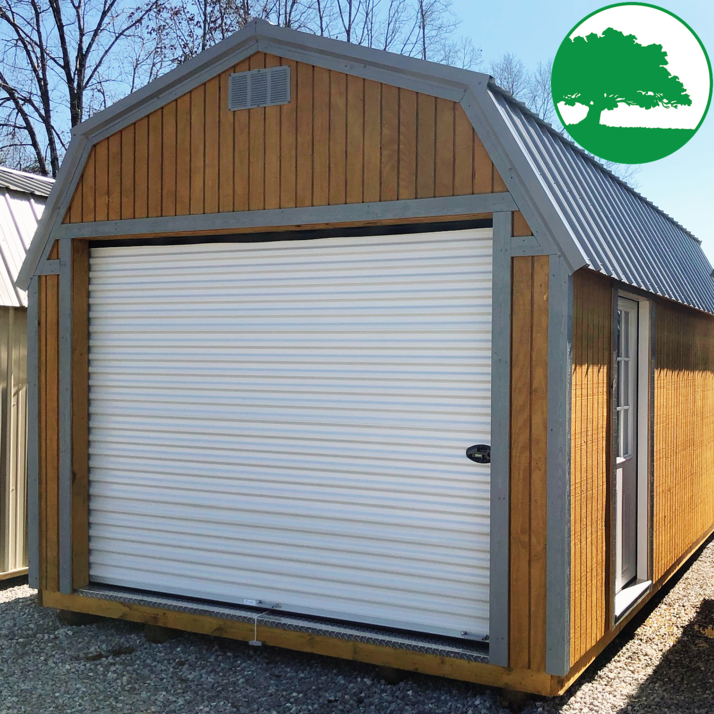 lofted garage sloping treated 1