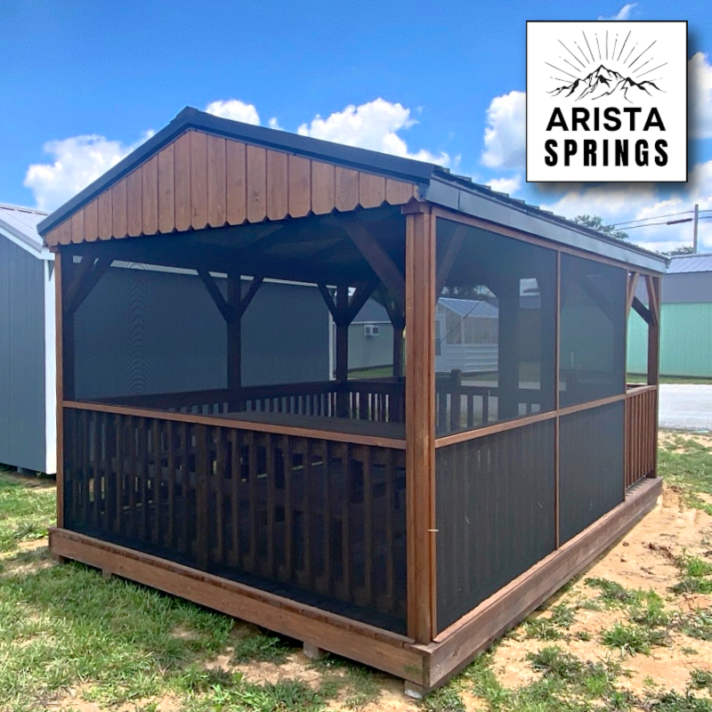 PRE-OWNED 10' x 16' "Fernwood Oasis w/ Screen" Pavilion