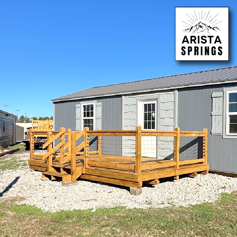 *SOLD*10' x 16' Alpine "Deck w/ Cable Railing"