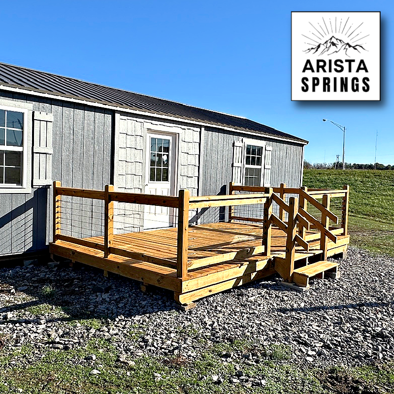 *SOLD*10' x 16' Alpine "Deck w/ Cable Railing"