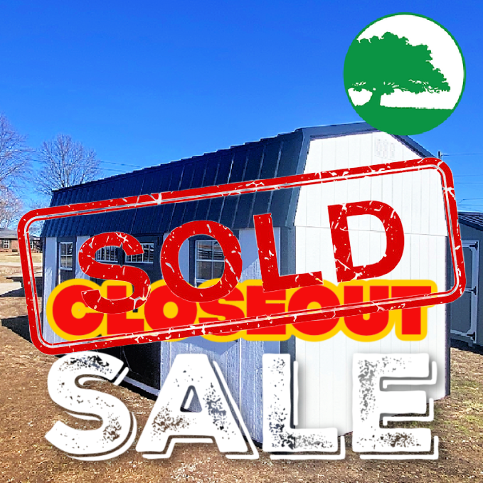 *SOLD**CLOSEOUT* 10' x 20' Painted "Side Lofted / Workshop"
