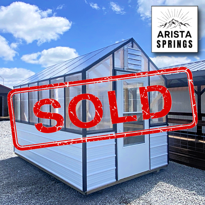*SOLD*8' x 12' Veggie Villa Greenhouse w/ Poly Floor