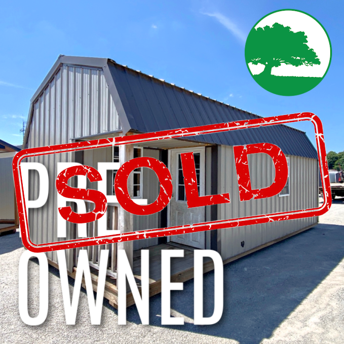 *SOLD*PRE-OWNED 12′ x 24′ Metal “Lofted Cottage”