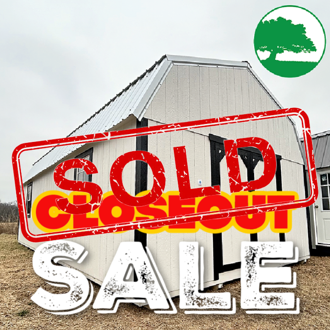 *SOLD**CLOSEOUT* 14' x 28' Painted "Lofted Barn"