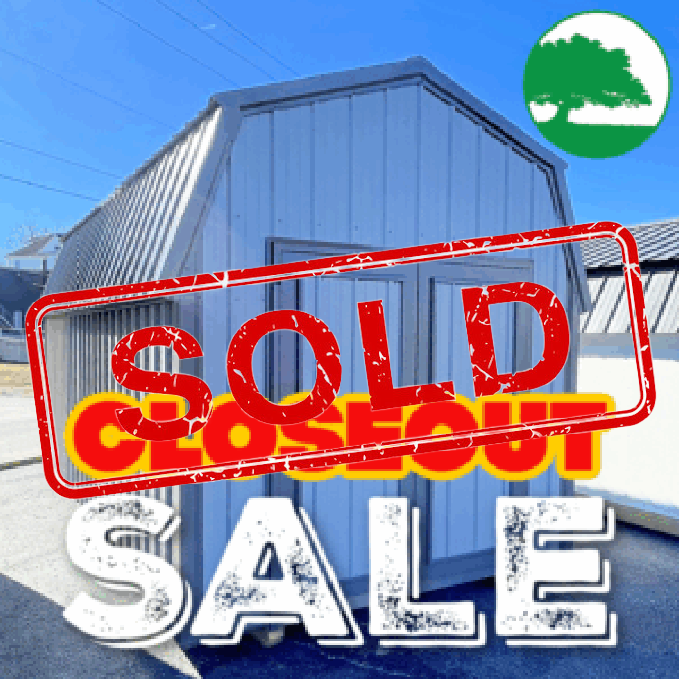 *SOLD**CLOSEOUT* 9' x 18' Metal Lofted Barn