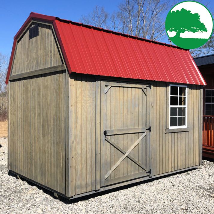 side lofted barn slopingtreated 3