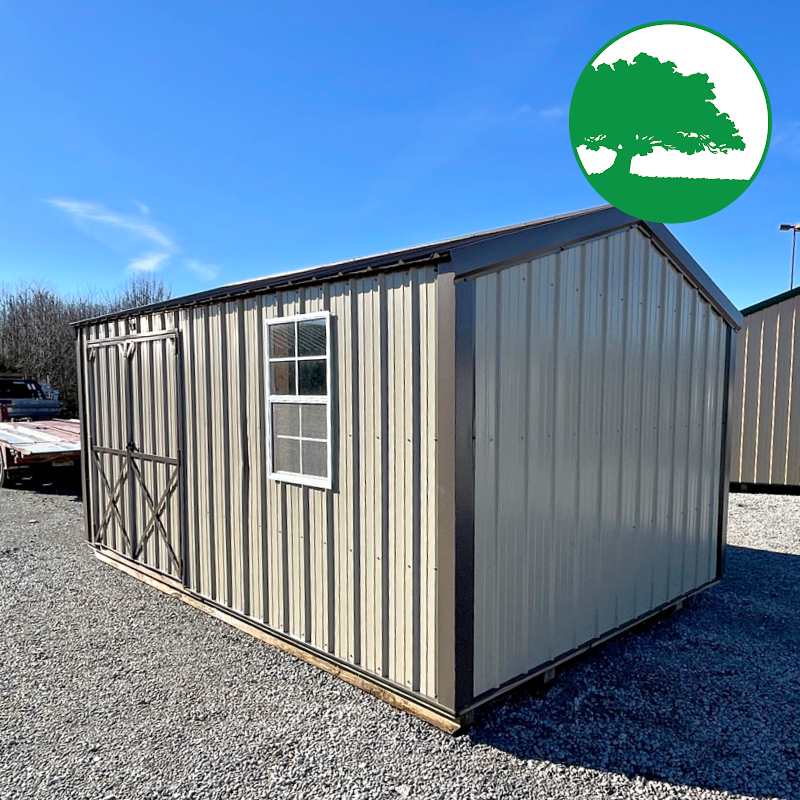 *SOLD*PRE-OWNED 10' x 16' Metal "Side Utility"