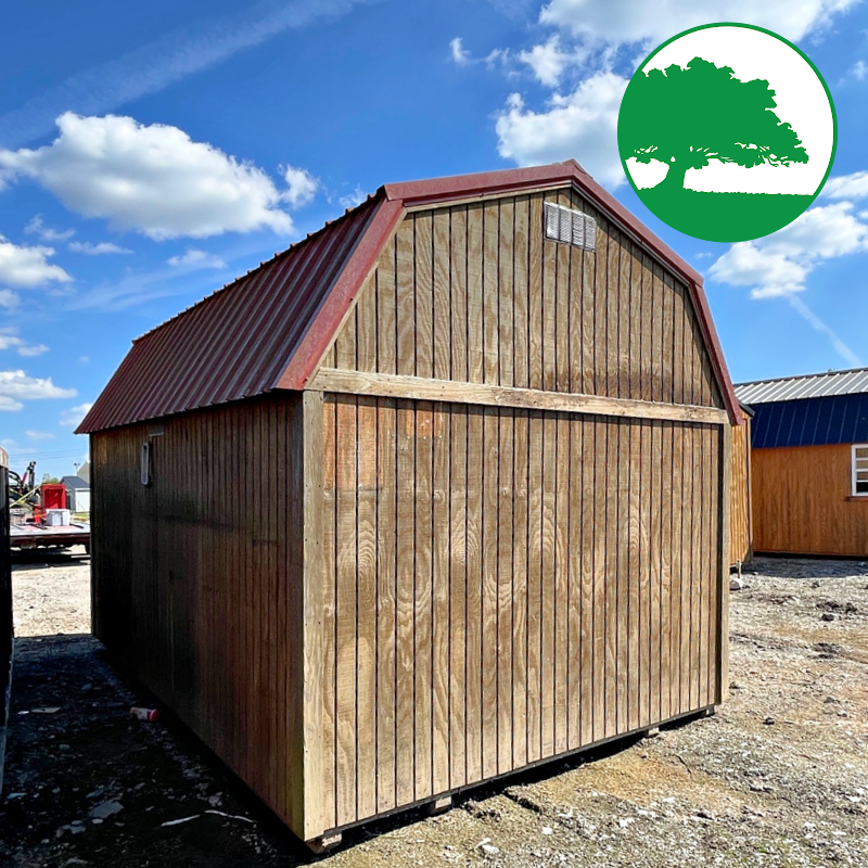 *SOLD*PRE-OWNED 10' x 16' Treated "Lofted Barn"