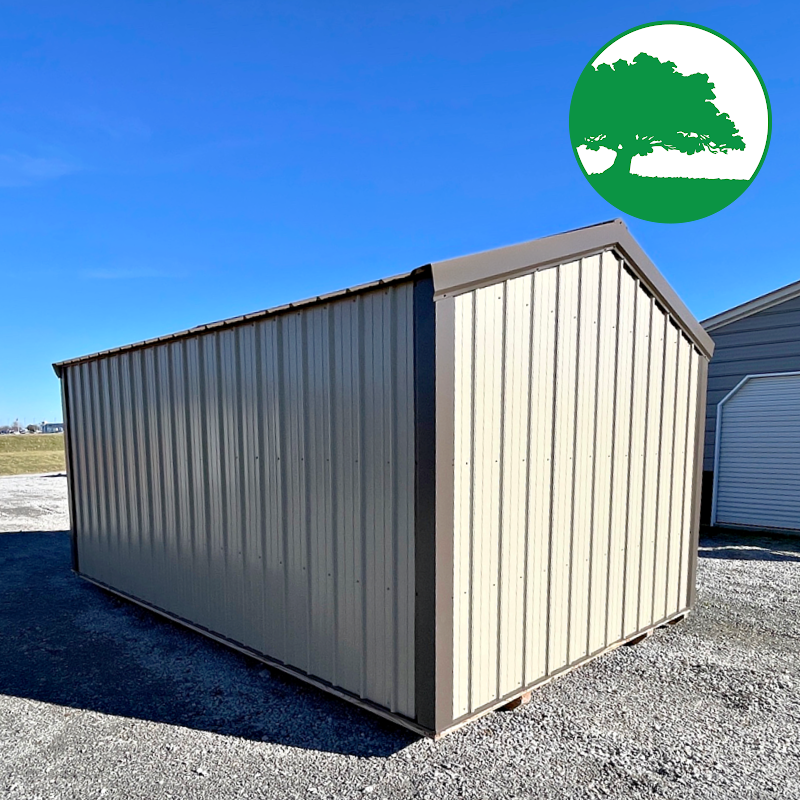 *SOLD*PRE-OWNED 10' x 16' Metal "Side Utility"