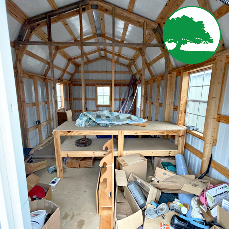 *SOLD*PRE-OWNED 12' x 20' Metal "Lofted Barn / Workshop"