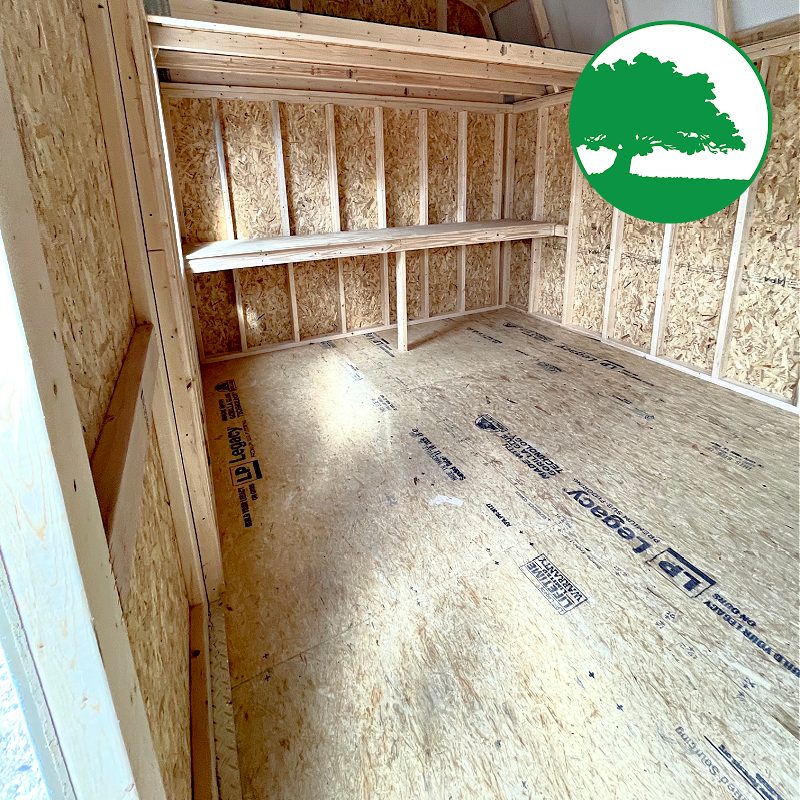 10' x 20' Painted "Side Loft Barn"
