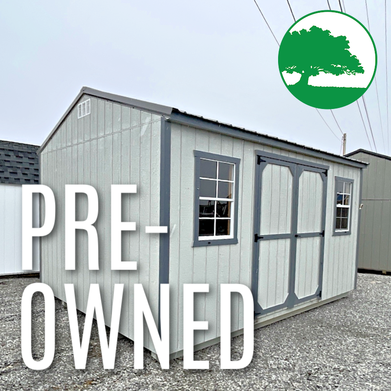 PRE-OWNED 12′ x 16′ Painted “Side Utility”