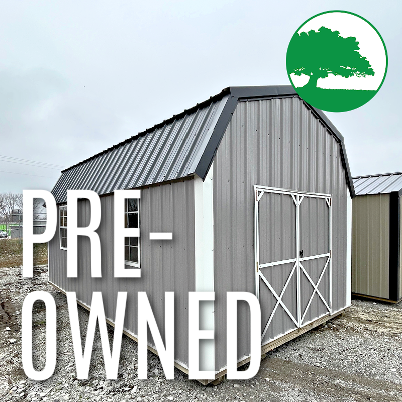 PRE-OWNED 12′ x 20′ Metal “Lofted Barn / Workshop”