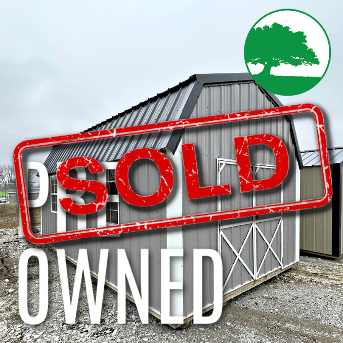 *SOLD*PRE-OWNED 12' x 20' Metal "Lofted Barn / Workshop"