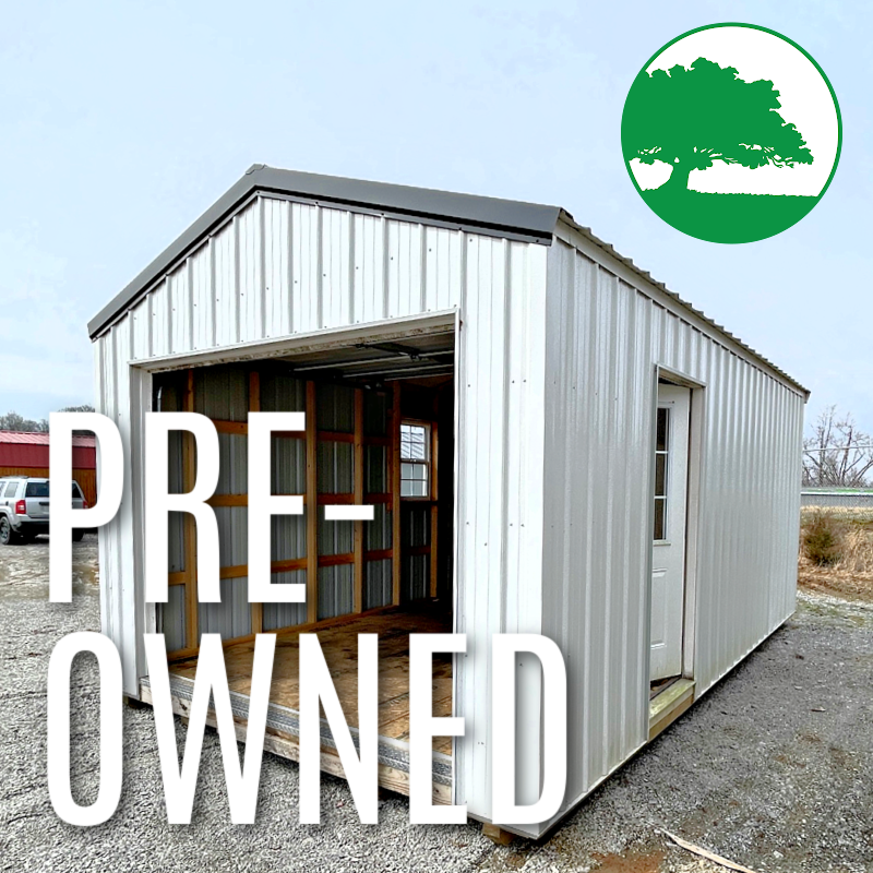 PRE-OWNED 12′ x 20′ Metal “Garage”