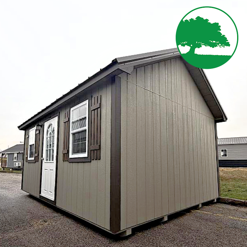 12' x 16' Finished "Lancaster / Side Utility"