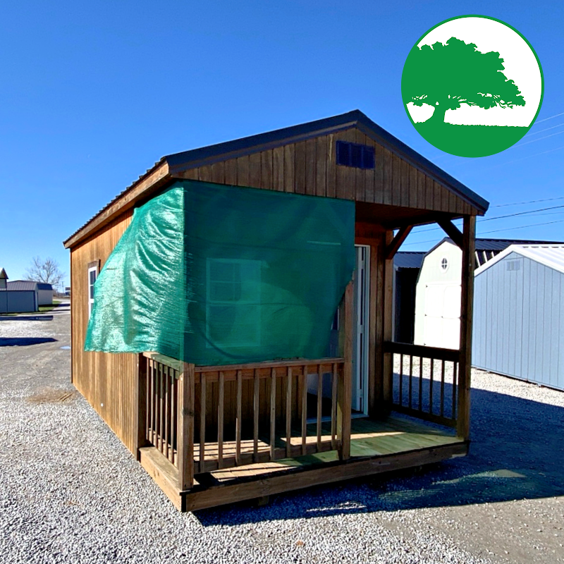 *SOLD*PRE-OWNED 10' x 20' Treated "Cabin w/ Electric"