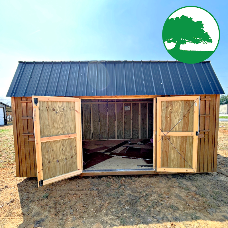 *SOLD*PRE-OWNED 12' x 16' Treated "Side Loft Barn"