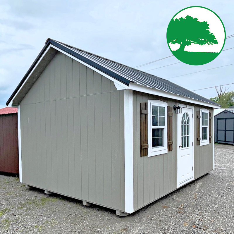 12' x 16' Finished "Lancaster / Side Utility"