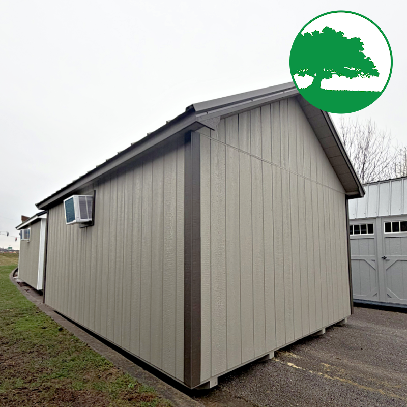12' x 16' Finished "Lancaster / Side Utility"
