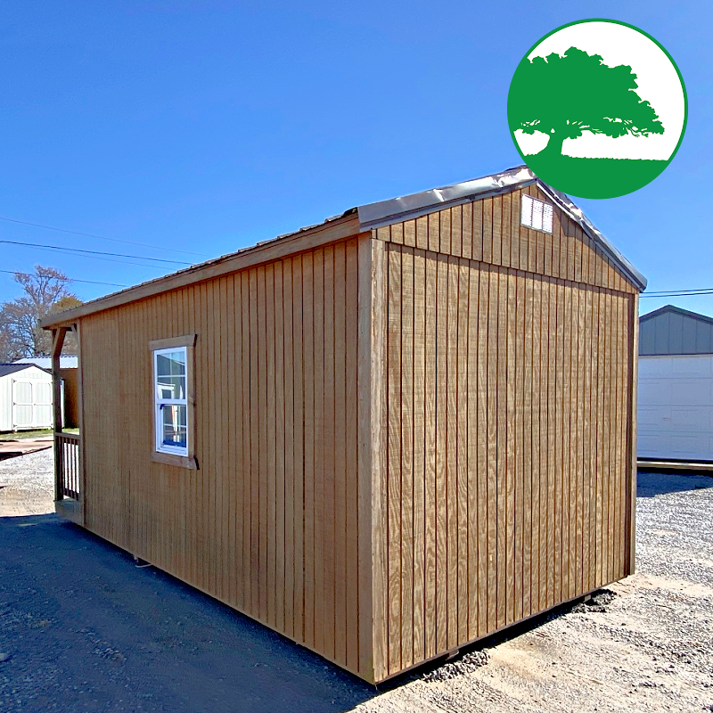 *SOLD*PRE-OWNED 10' x 20' Treated "Cabin w/ Electric"