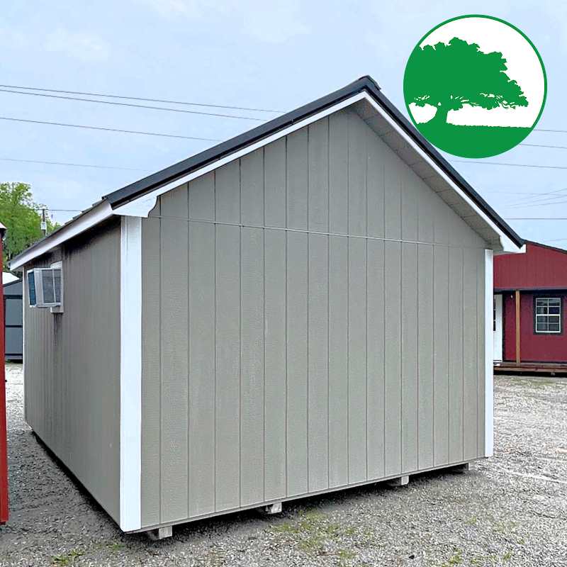 12' x 16' Finished "Lancaster / Side Utility"