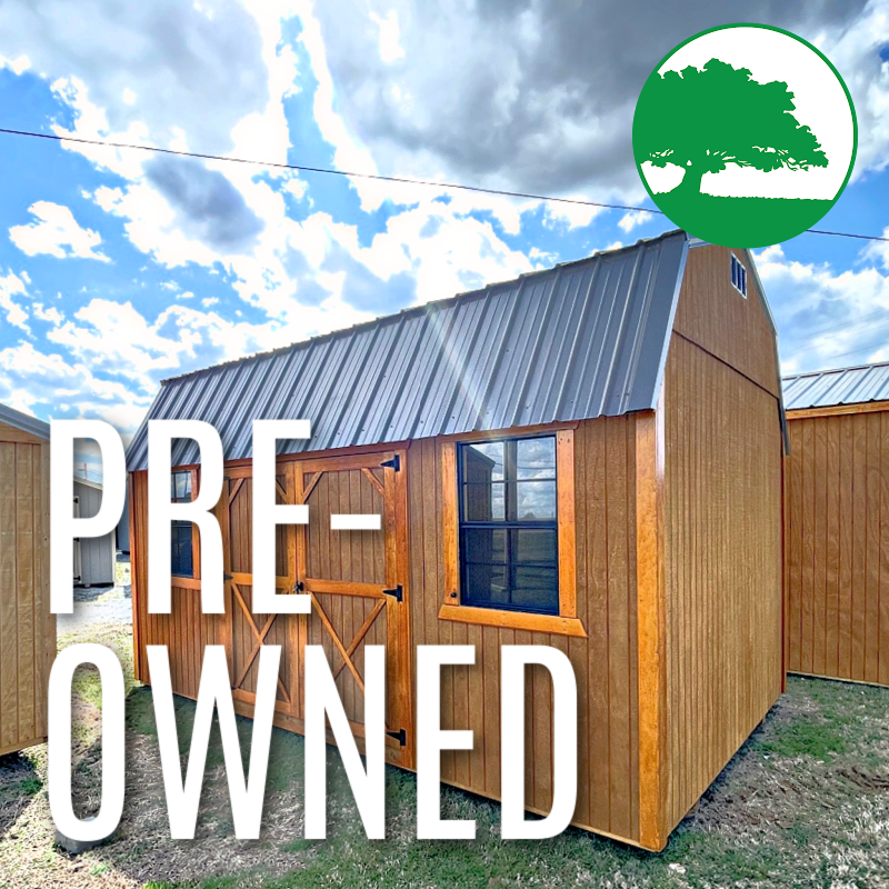 PRE-OWNED 10′ x 16′ Treated “Side Loft Barn”
