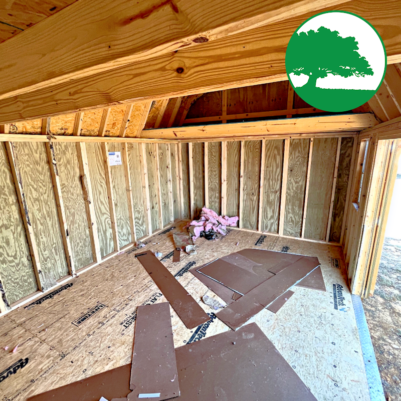 *SOLD*PRE-OWNED 12' x 16' Treated "Side Loft Barn"