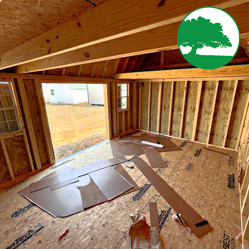 *SOLD*PRE-OWNED 12' x 16' Treated "Side Loft Barn"