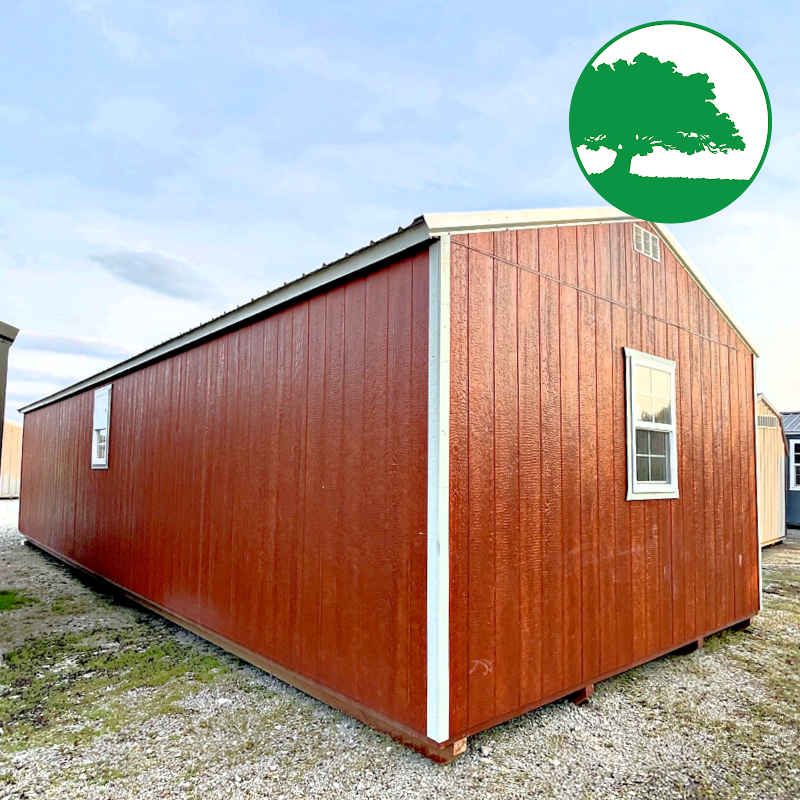 *SOLD*PRE-OWNED 14' x 40' Painted "Utility / Cabin" w/ Electric