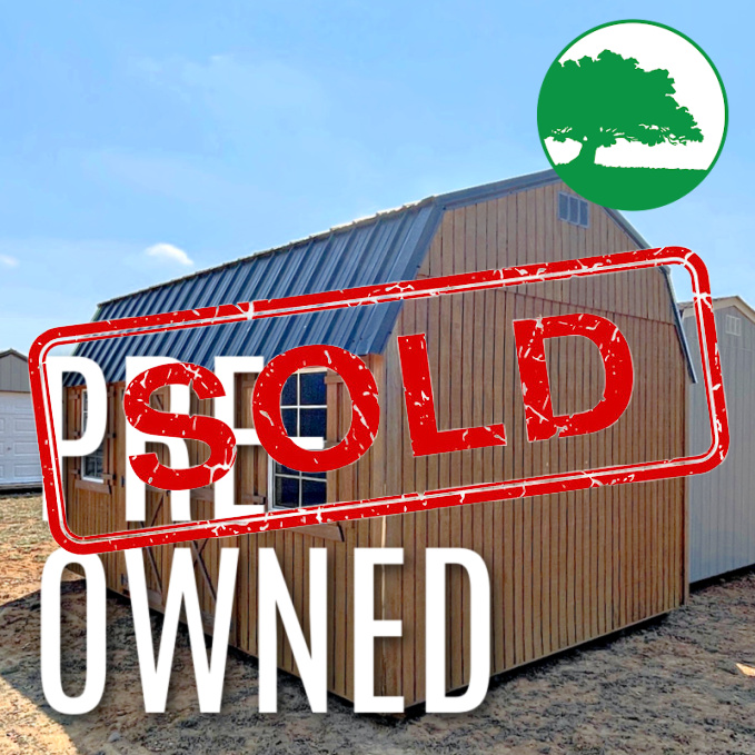 *SOLD*PRE-OWNED 12' x 16' Treated "Side Loft Barn"
