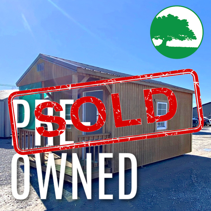 *SOLD*PRE-OWNED 10' x 20' Treated "Cabin w/ Electric"