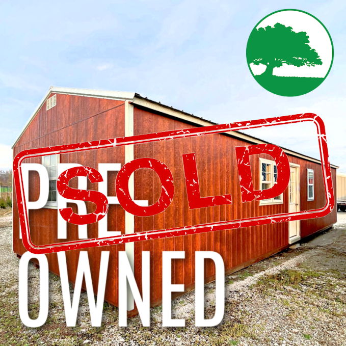*SOLD*PRE-OWNED 14' x 40' Painted "Utility / Cabin" w/ Electric
