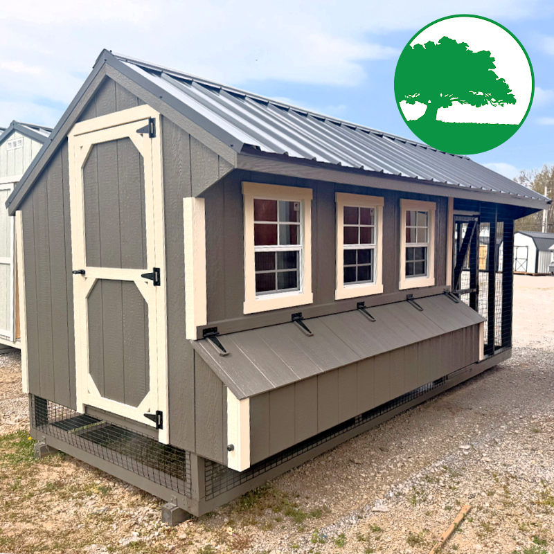 *COOP SALE* 6′ x 16′ Painted “Combination Coop”