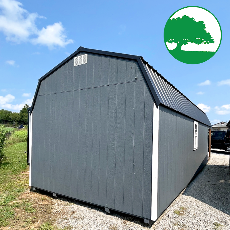 PRE-OWNED 12' x 30' Painted "Lofted Cabin"