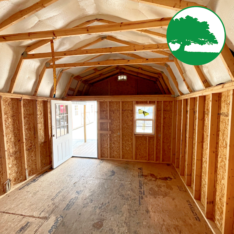PRE-OWNED 12' x 30' Painted "Lofted Cabin"