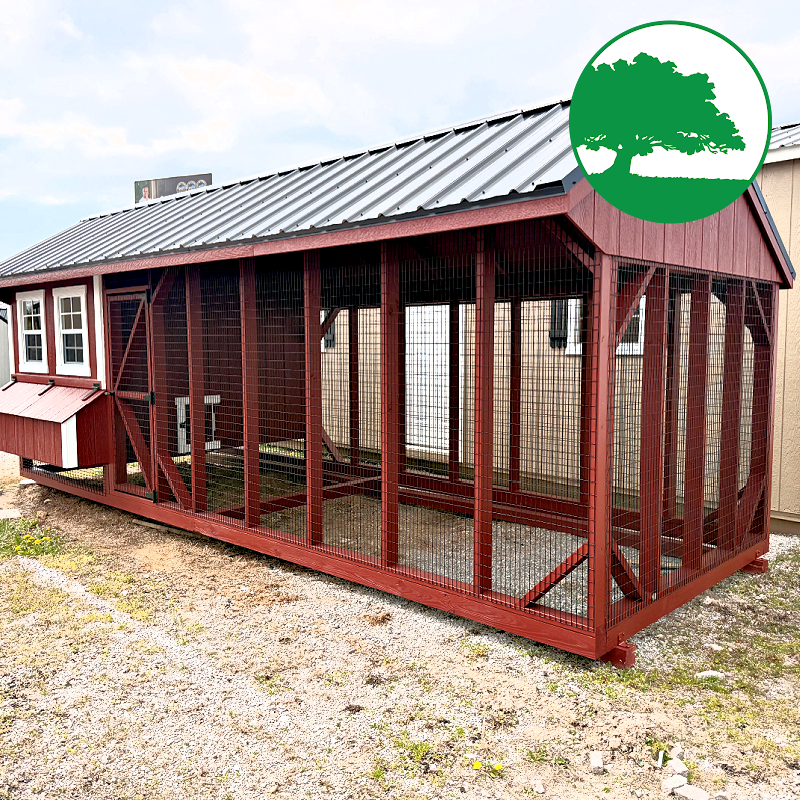 *COOP SALE* 7' x 20' Painted "Combination Coop"