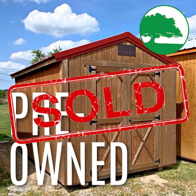 *SOLD*PRE-OWNED 8′ x 12′ Treated “Utility”