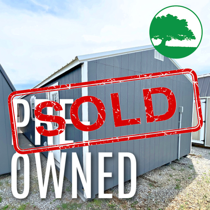 *SOLD*PRE-OWNED 14' x 32' Painted "Utility / Cabin" w/ Electric