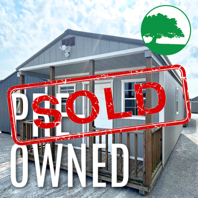*SOLD*PRE-OWNED 12′ x 24′ Painted “Cabin”