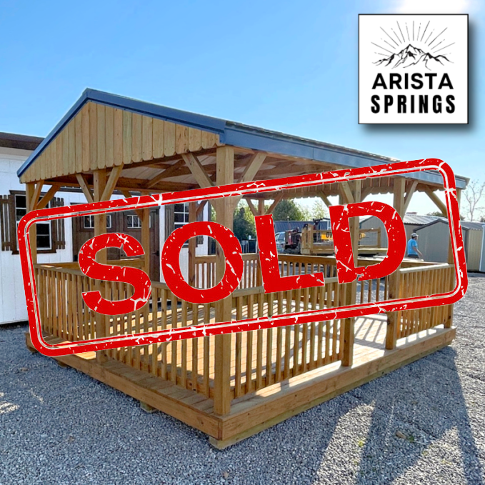 *SOLD*12′ x 16′ “Outdoor Oasis” Pavilion