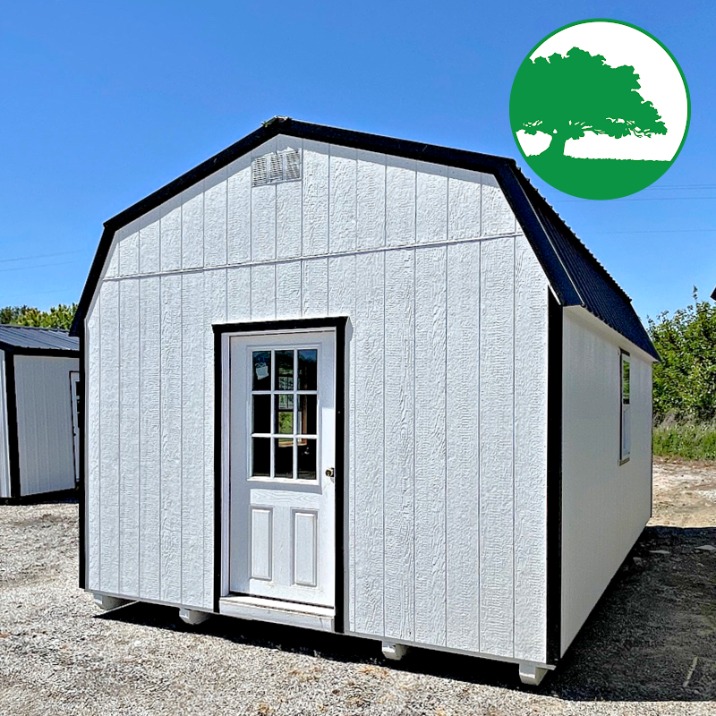 PRE-OWNED 12' x 20' Painted "Lofted / Cabin"