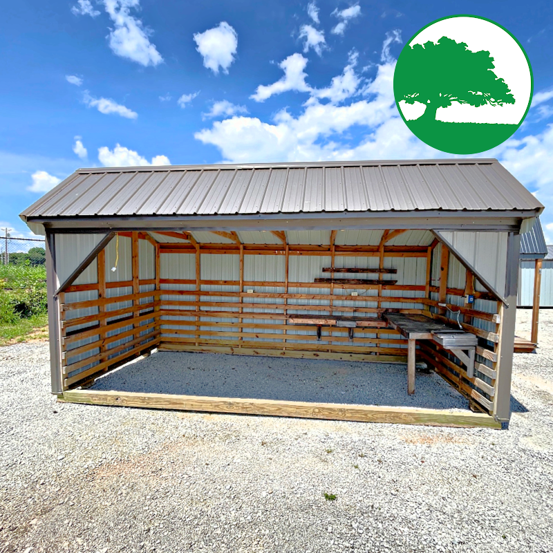 PRE-OWNED 9' x 18' Metal "Animal Shelter"