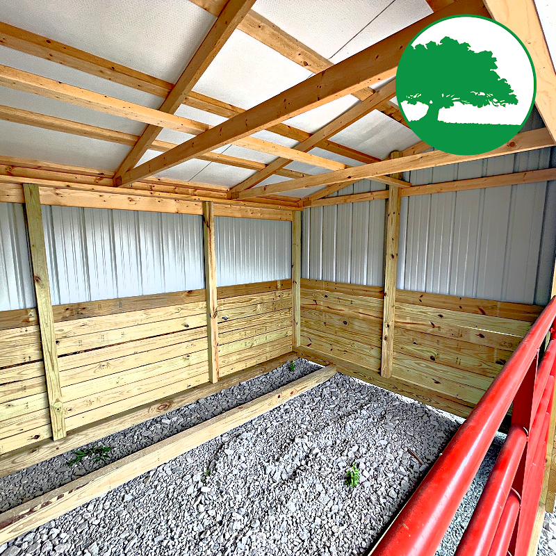 10' x 20' Metal "Animal Shelter w/ Tack Room"