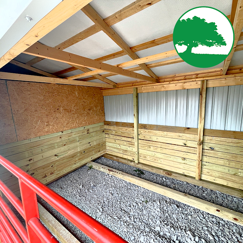 10' x 20' Metal "Animal Shelter w/ Tack Room"