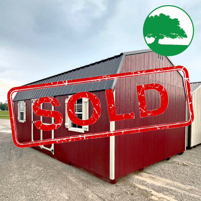 *SOLD*14' x 24' Painted "Side Loft Barn"