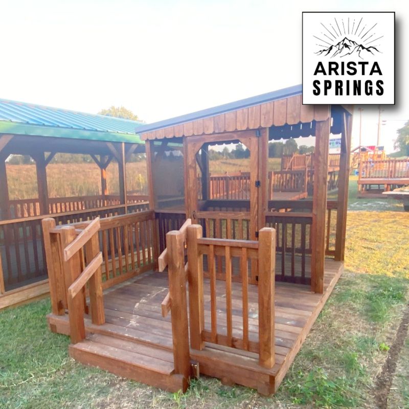 PRE-OWNED 8' x 12' Sunrise "Half Porch w/ Screen"