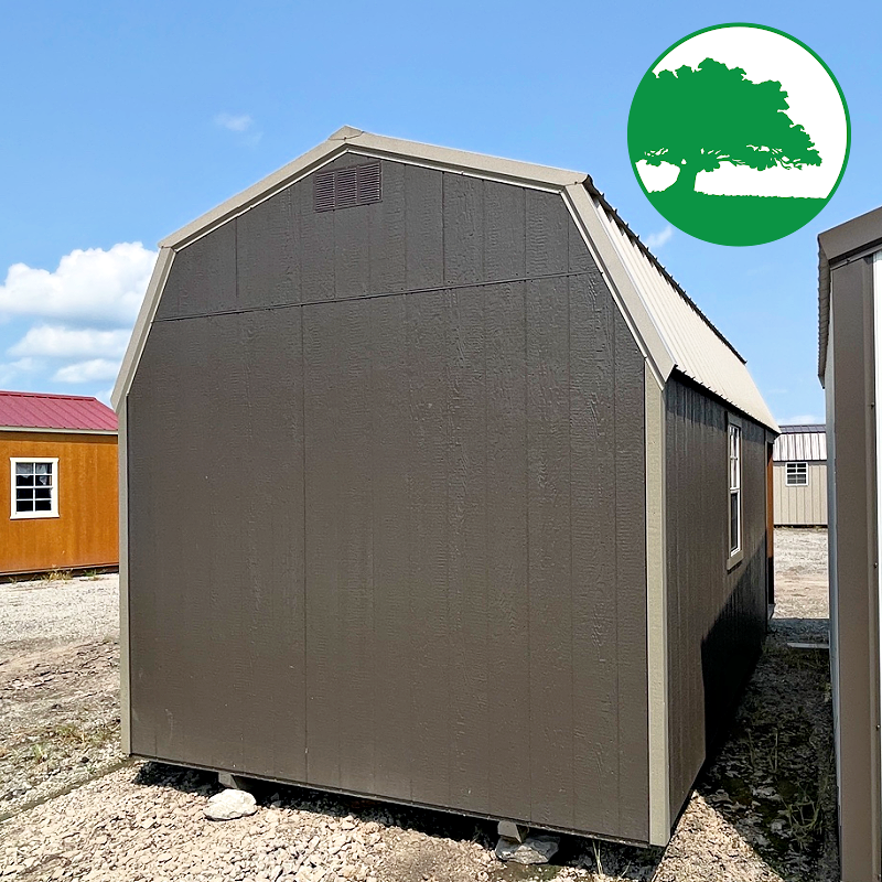 PRE-OWNED 10' x 20' Painted "Lofted Cabin"
