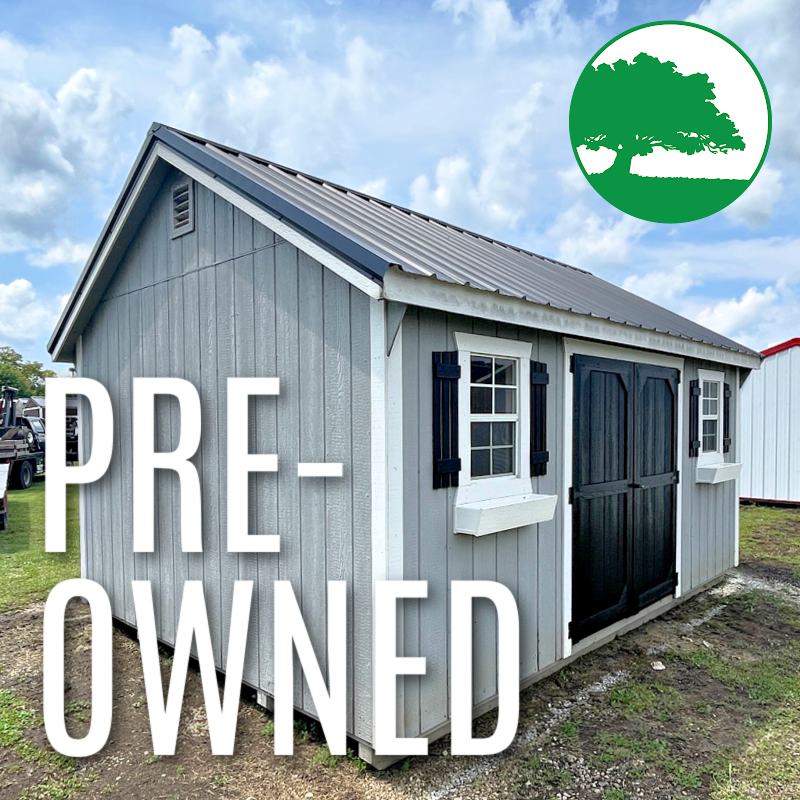 PRE-OWNED 12′ x 16′ Painted “Deluxe Side Utility”