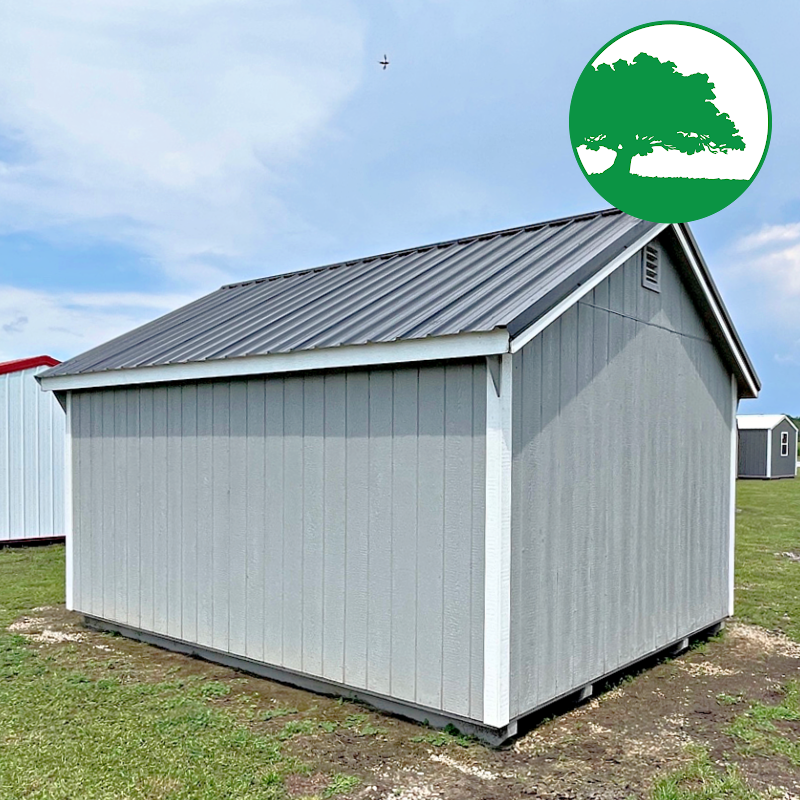 PRE-OWNED 12' x 16' Painted "Deluxe Side Utility"